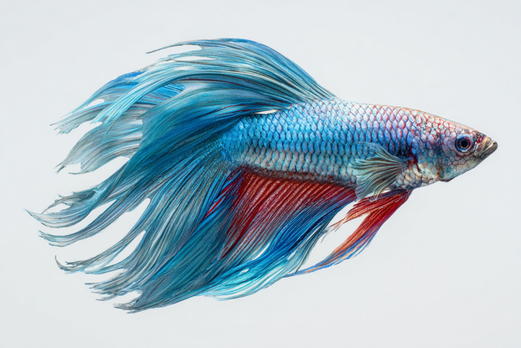 Betta fish care water testing and maintenance demonstration