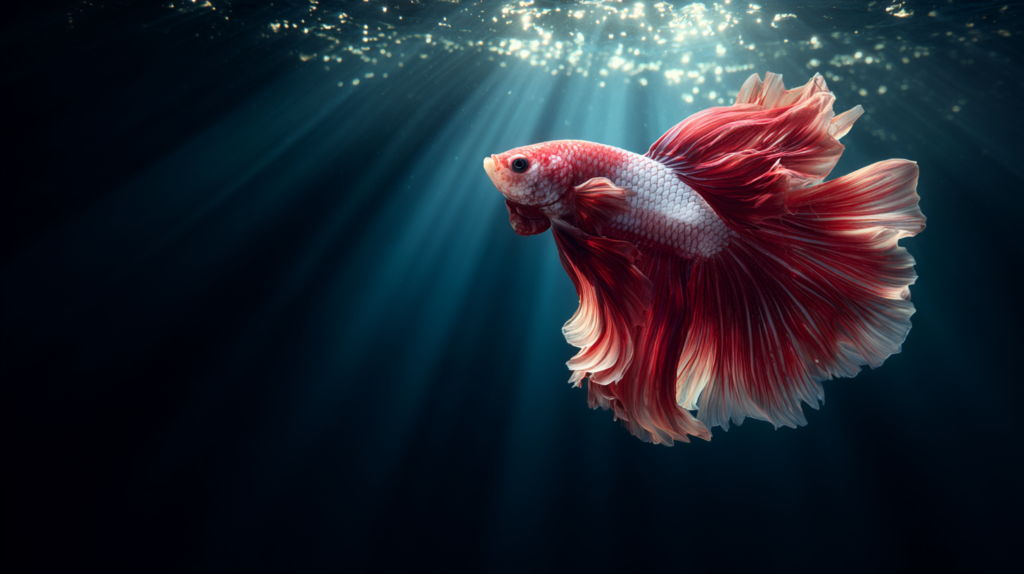 Betta fish care water testing and maintenance demonstration
