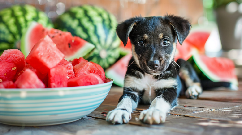 Proper watermelon serving sizes for different dog breeds