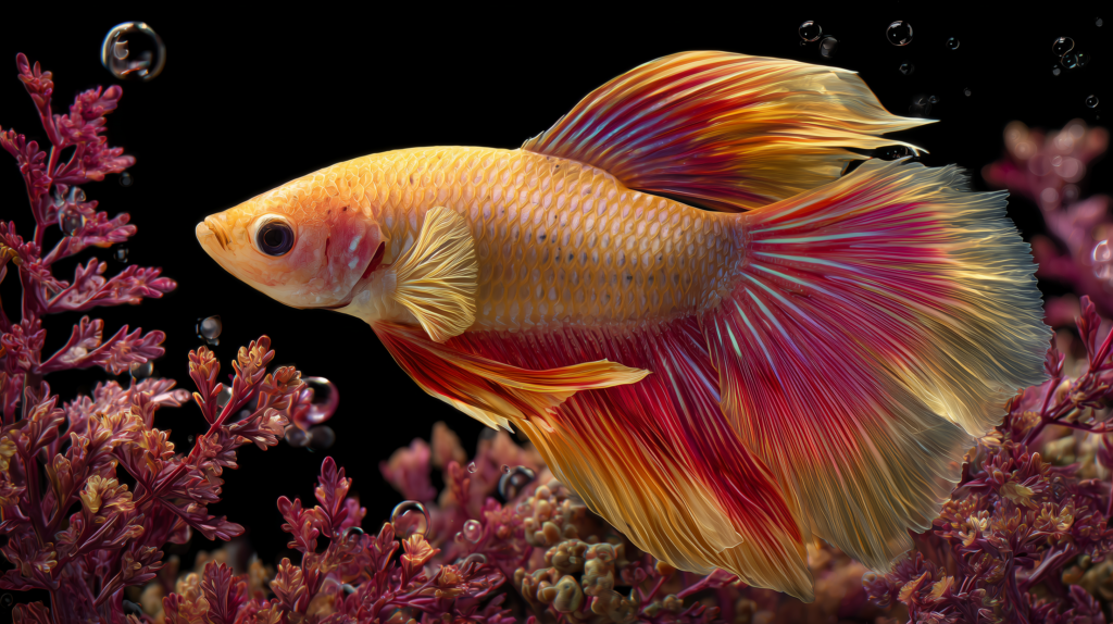 Betta fish care water testing and maintenance demonstration
