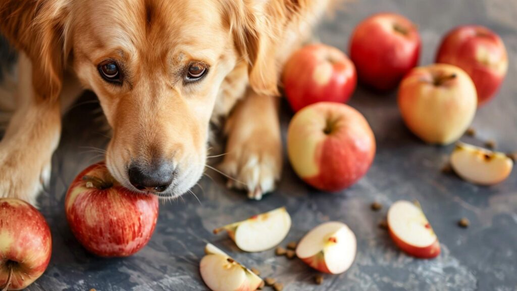 how to serve apple to dogs sliced no core no seeds