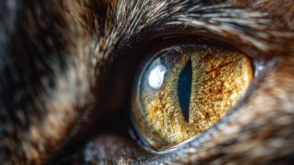 Cat eye anatomy diagram showing common infection sites