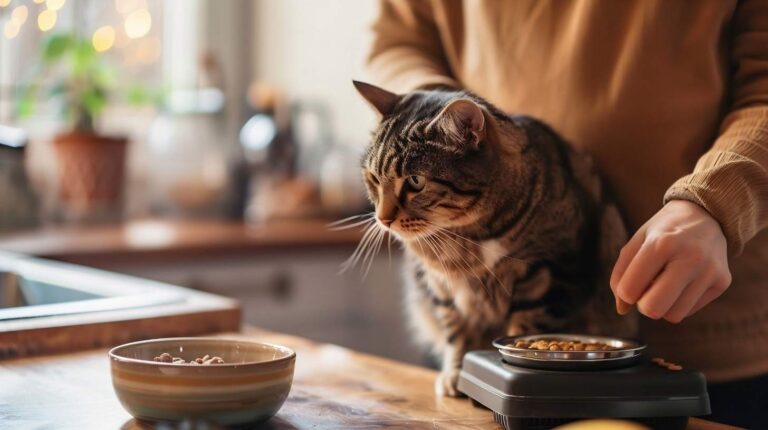 How much to feed a cat - measuring cat food portions accurately