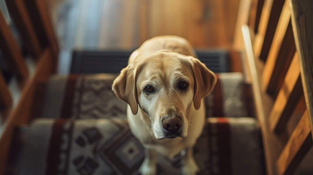 igns a dog needs joint supplements - dog hesitating on stairs