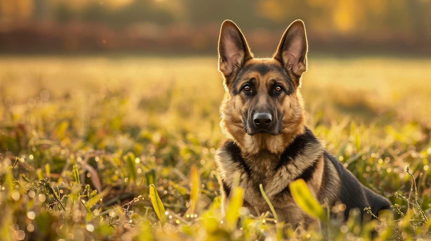 German Shepherd breed guide - adult black and tan German Shepherd portrait