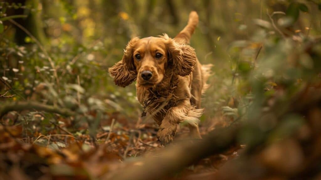english cocker spaniel working trim woodland exercise sporting dog nose ground energetic