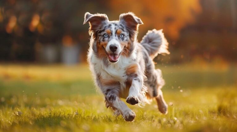 australian shepherd blue merle running field breed guide heterochromatic eyes athletic