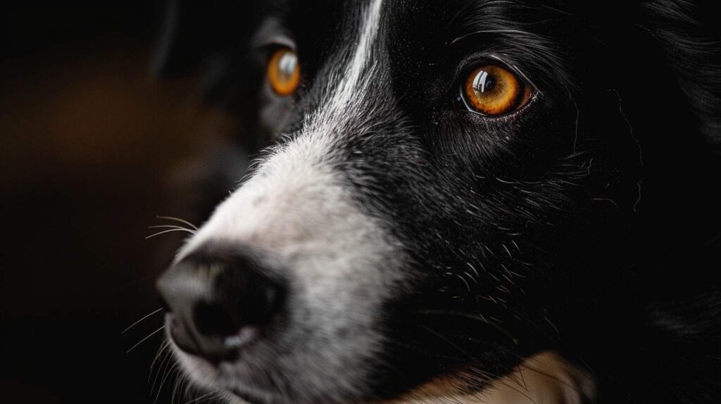 border collie eye herding stare intense focus behavioral instinct close-up