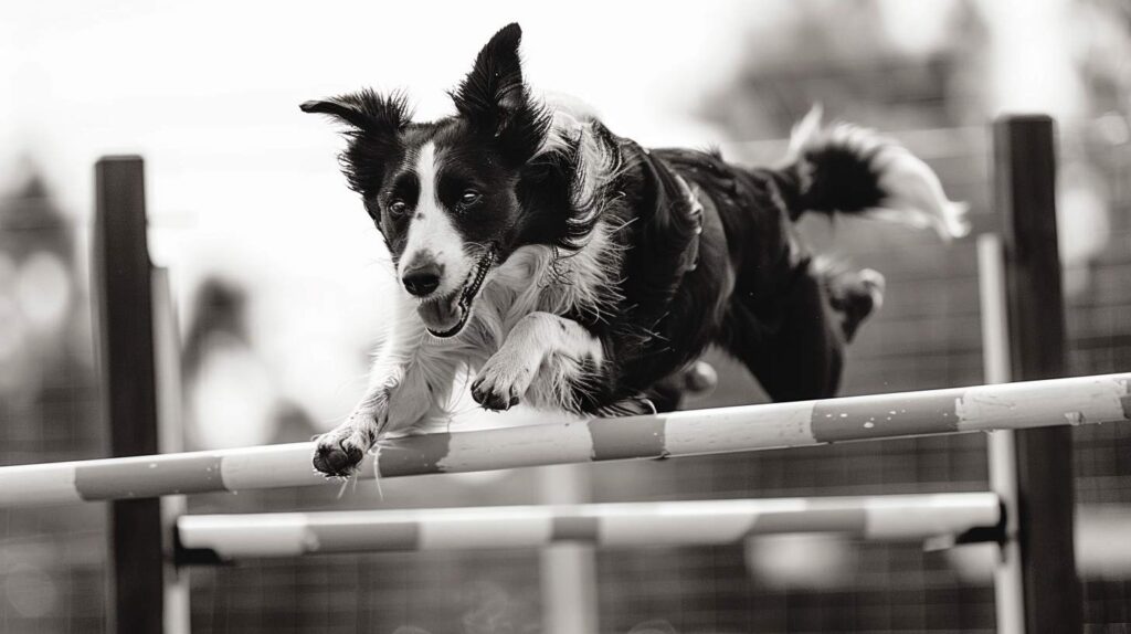 border collie agility jump competition sport dog athletic breed exercise
