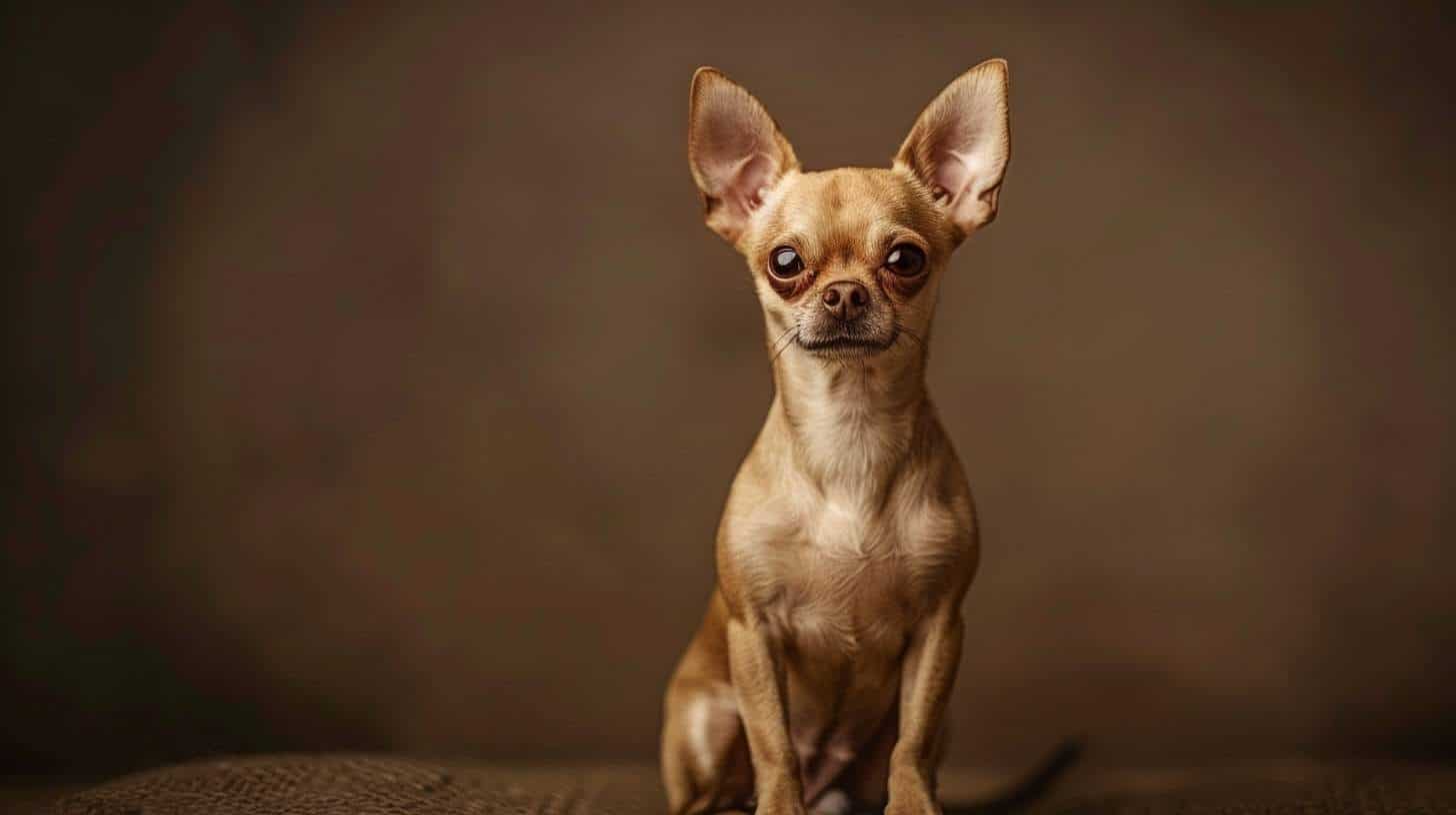 chihuahua breed guide smooth coat fawn portrait erect ears alert intelligent studio