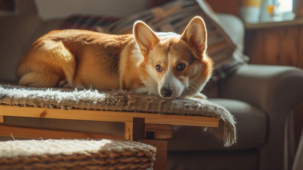 corgi dog ramp sofa IVDD prevention spinal health responsible ownership