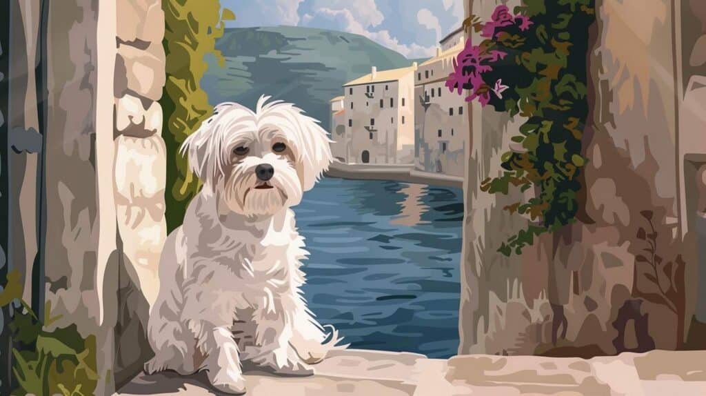 maltese ancient history Roman Mediterranean companion dog historical portrait
