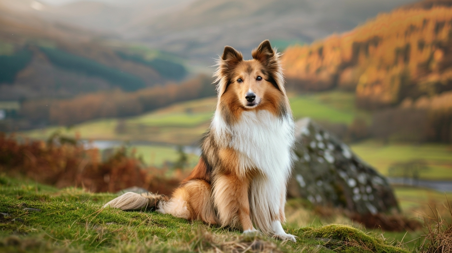 shetland sheepdog breed guide sable white portrait Scottish highland flowing coat intelligent