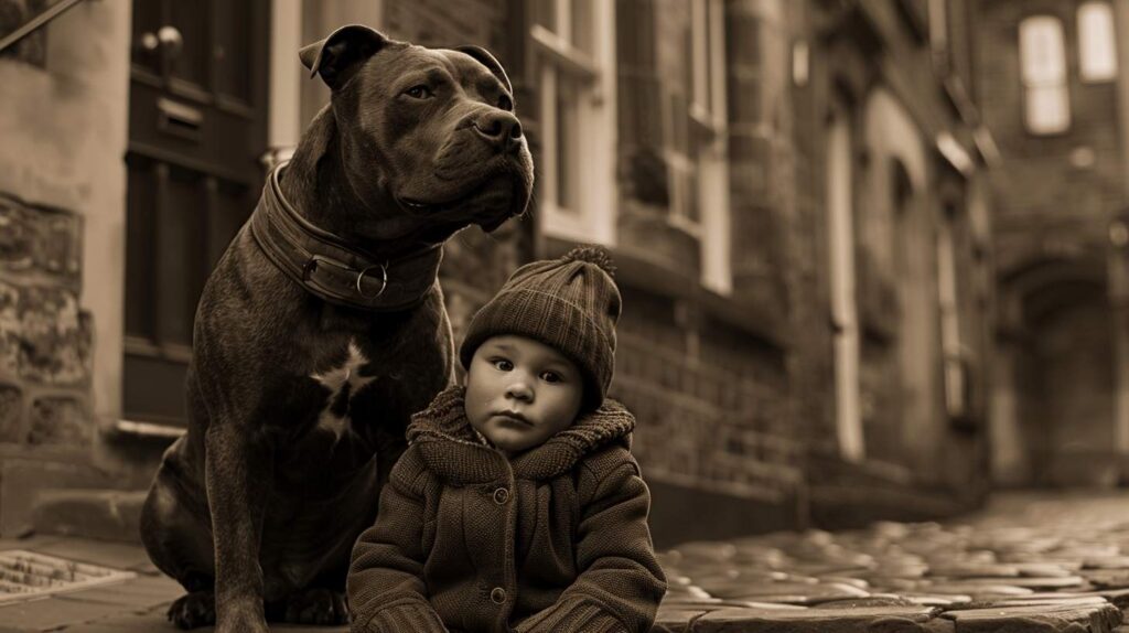 staffordshire bull terrier history Victorian England nanny dog child heritage breed reputation