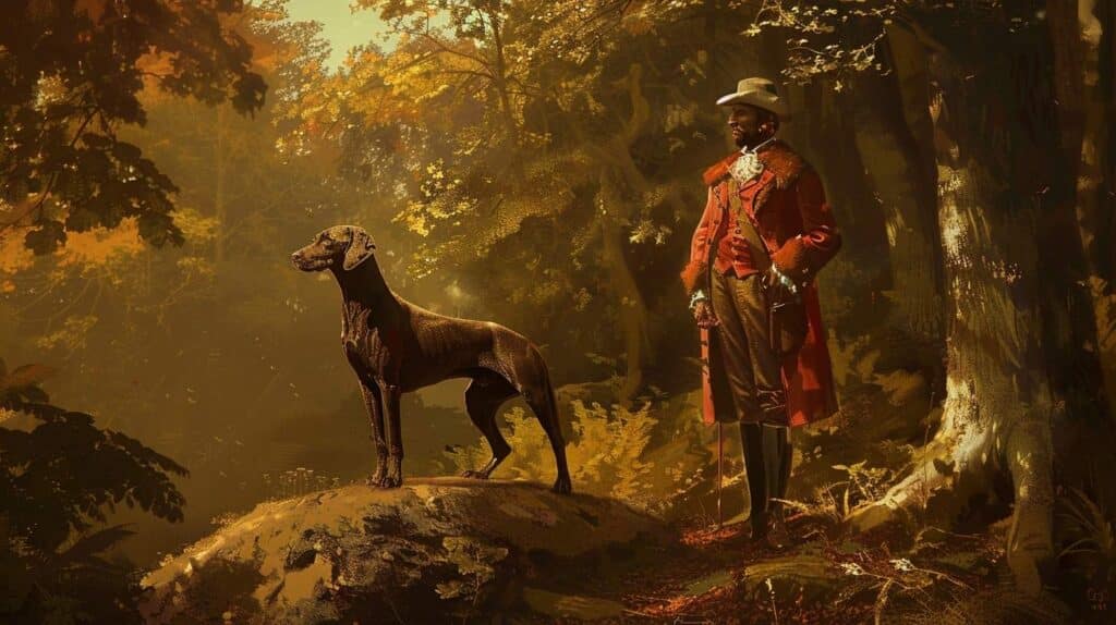 weimaraner history weimar court aristocratic hunting dog 19th century Germany nobleman origin